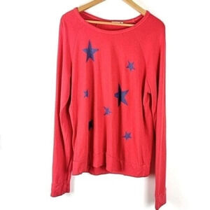 Women's Long Sleeve Star Print Top